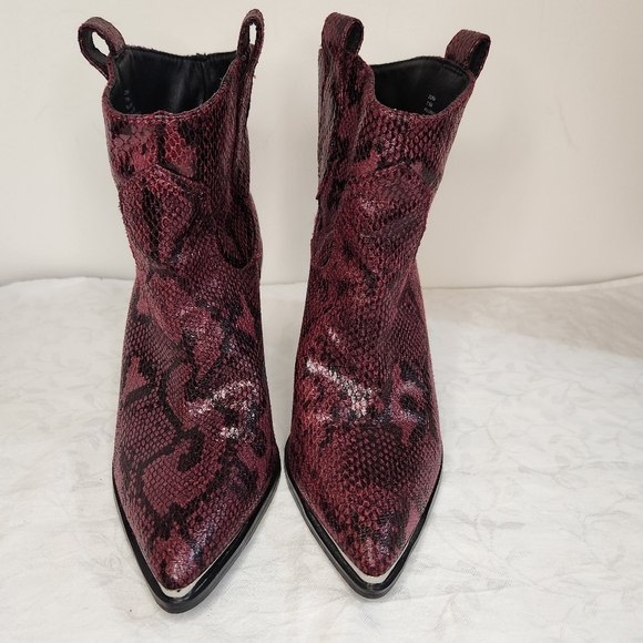 Steve Madden Snakeskin Booties - Picture 6 of 13